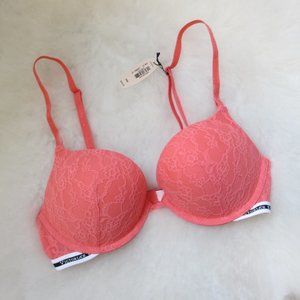 VS Lace Coral Bra